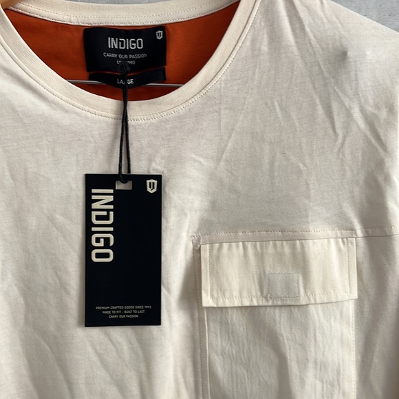 NWT Índigo Long Sleeve Pocket T-Shirt, Size L - Picture 2 of 6